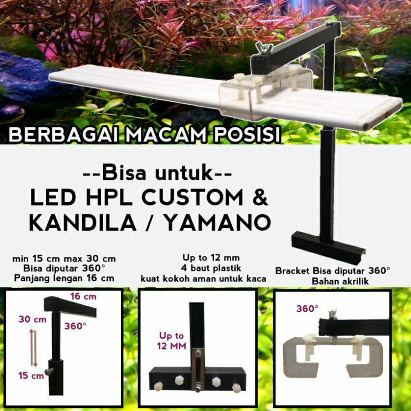 TIANG LAMPU AQUASCAPE / STAND LED AQUASCAPE