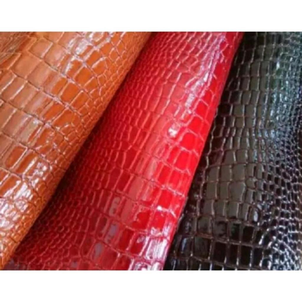 KULIT SINTETIS MOTIF BUAYA/ KULIT OSKAR BUAYA/100CMX140CM