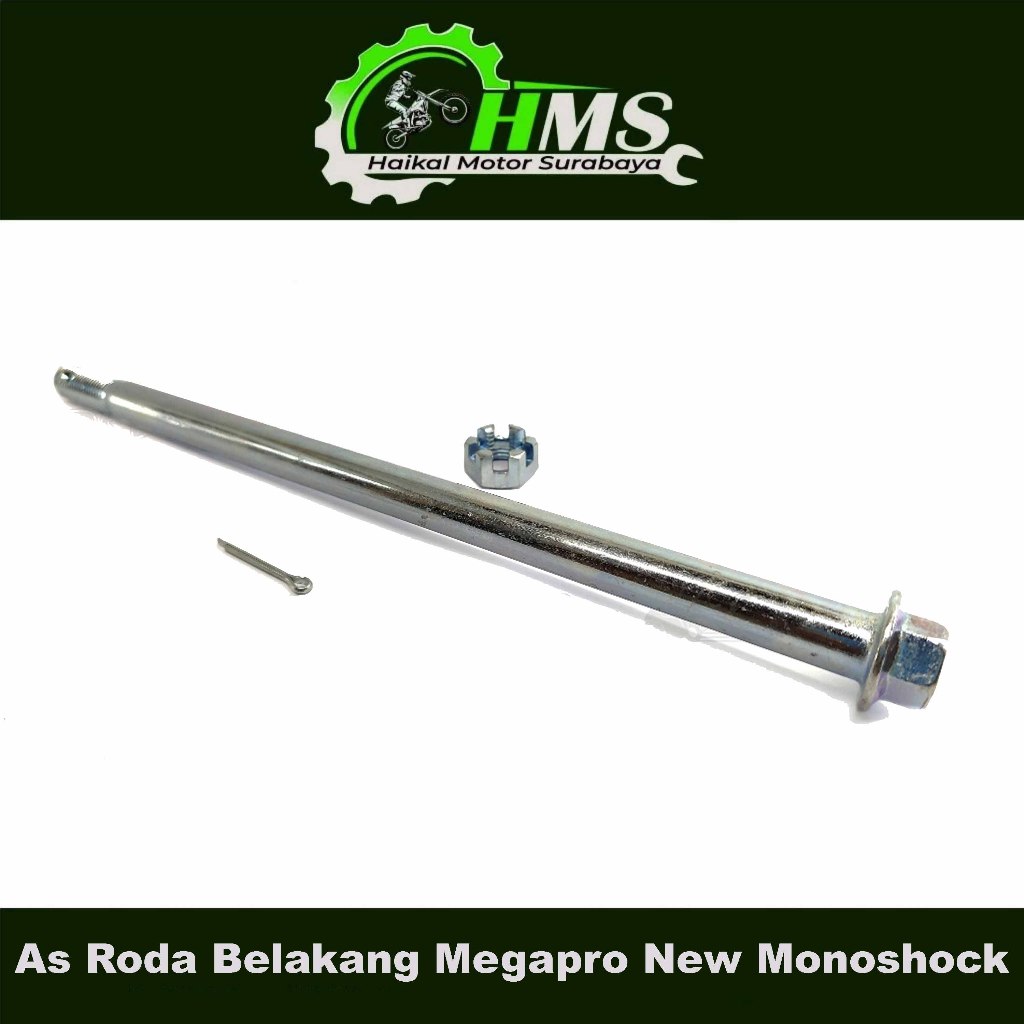 As Roda Belakang Megapro New Monoshock Versa - As Tromol Fork Forek Belakang + Mur Honda Mega Pro
