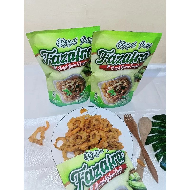 

Keripik Pare Fazafra Jaminan Gak Pahit - 90 Gram