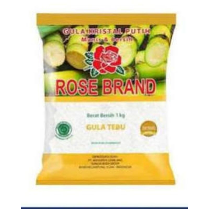 

gula pasir rose brand kuning 1 kg karton (isi 20)