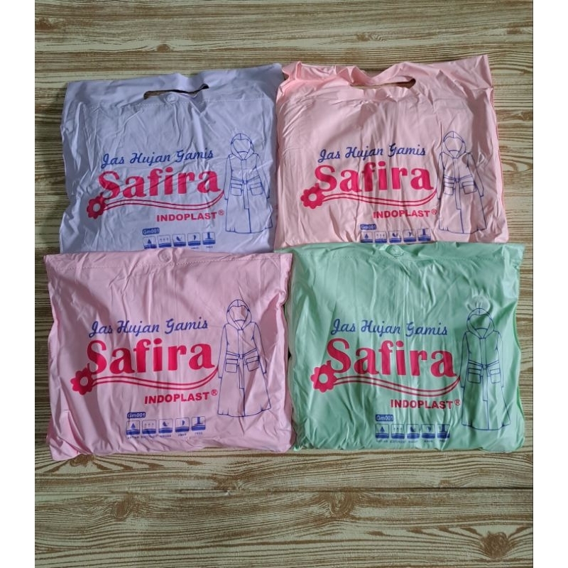 Jas Hujan Gamis Safira Indoplast / Jas Hujan Rok Safira