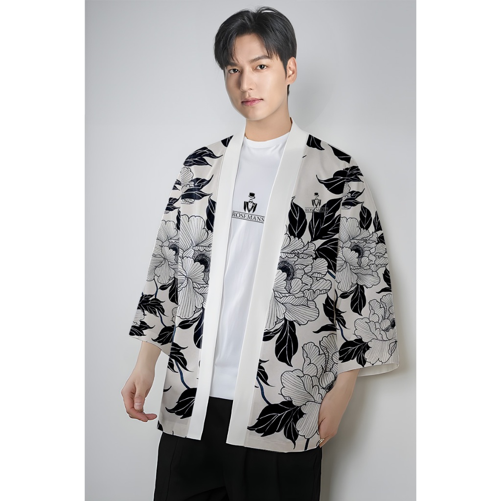 Kimono Motif Bunga Jepang Korea Pria
