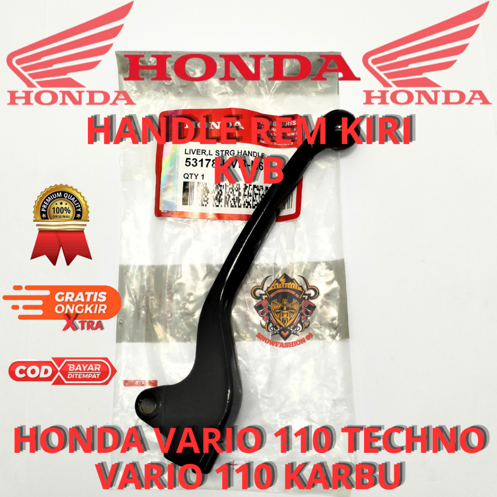 HANDLE REM KIRI HONDA VARIO 110 KARBU KVB HANDEL REM KIRI VARIO 110 TECHNO  ,VARIO 110 KARBU KUALITA