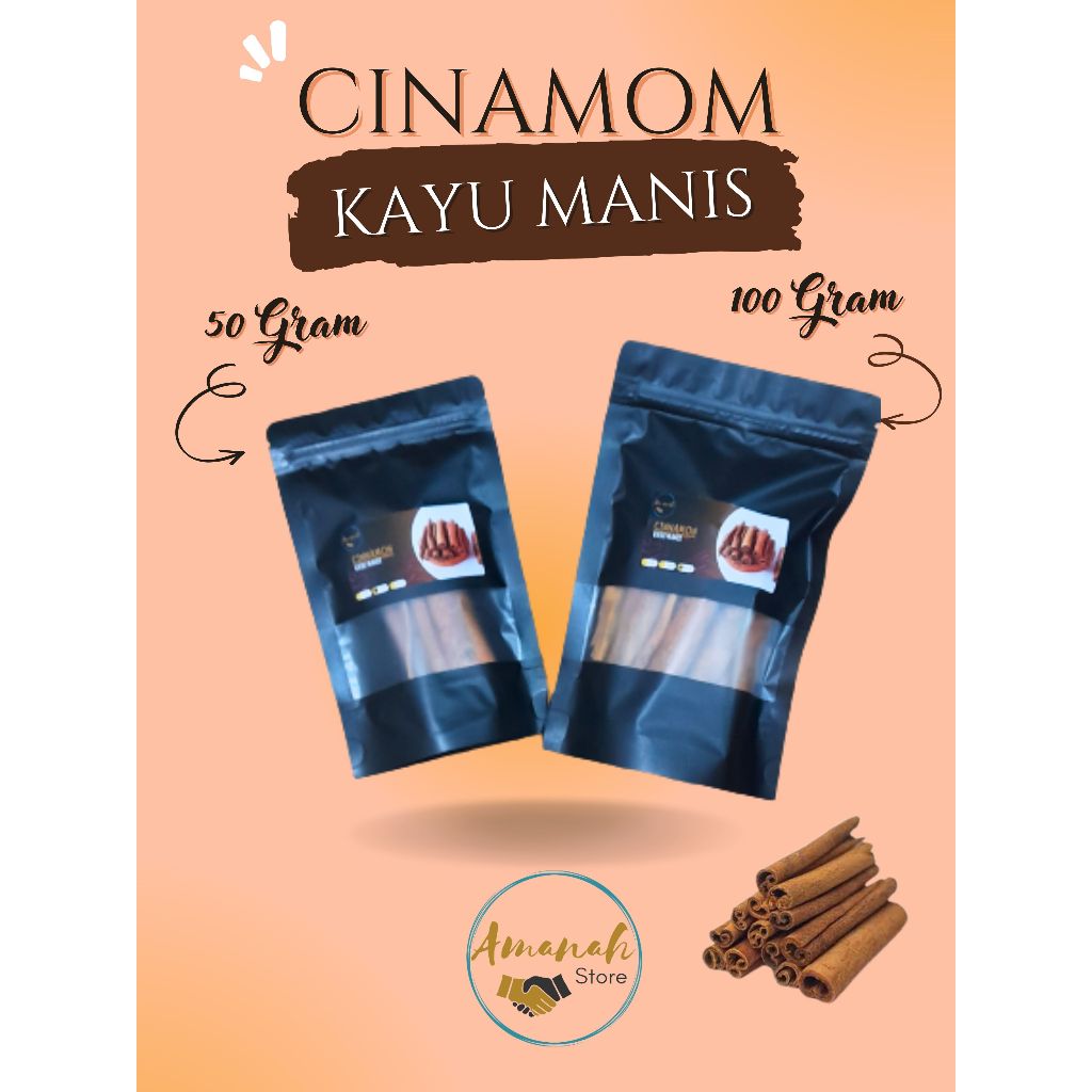

KAYU MANIS 50 GRAM / CINNAMON STICK ASLI