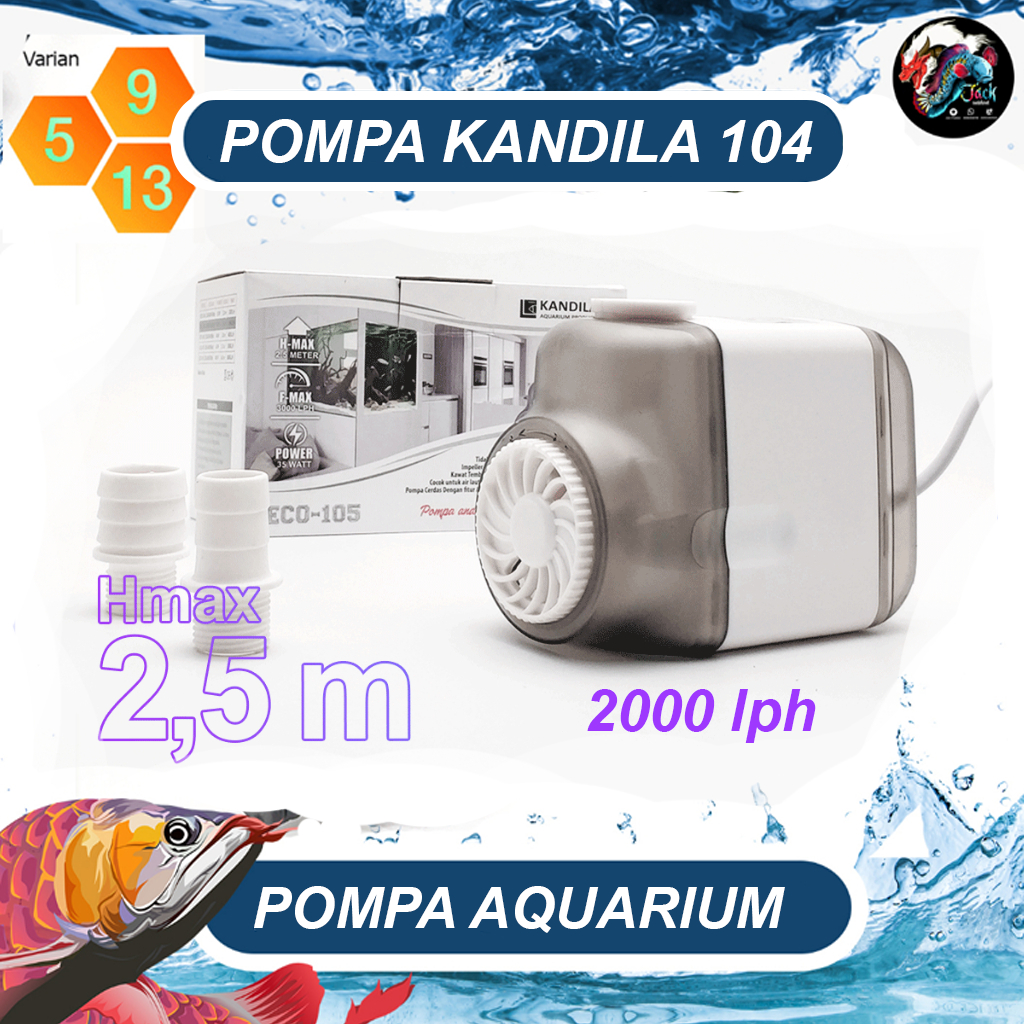 Pompa Aquarium  KANDILA ECO 104 2000lph POMPA AQUARIUM DAN KOLAM