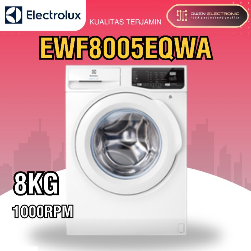 MESIN CUCI ELECTROLUX 8KG
EWF8005EQWA / FRONT LOADING ELECTROLUX