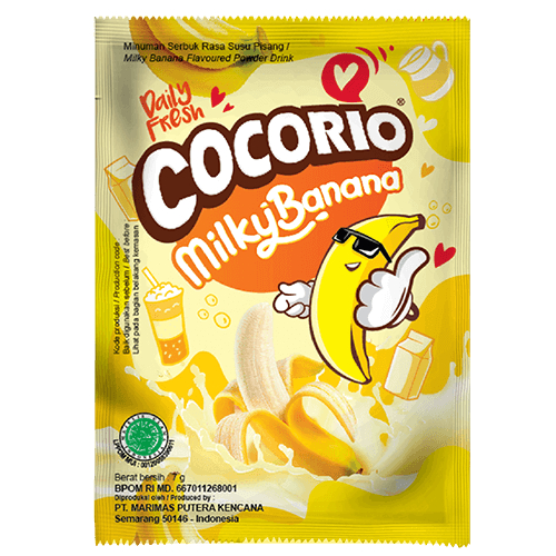 

Mouseman - COCORIO Milky Banana Minuman Serbuk Rasa Susu Pisang 7gr 1 PCS