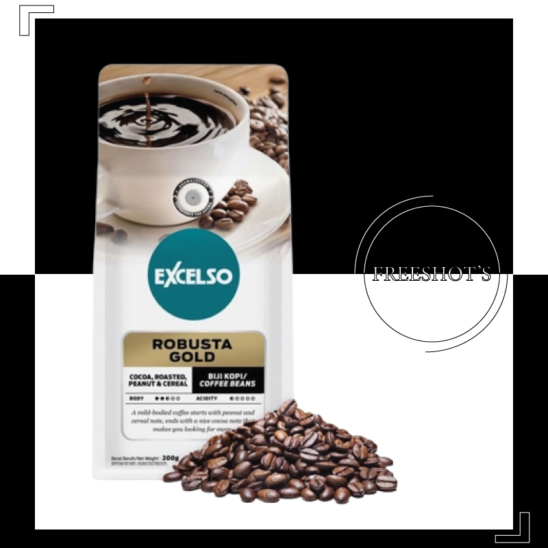 

Excelso Kopi Robusta Gold Biji 200Gr