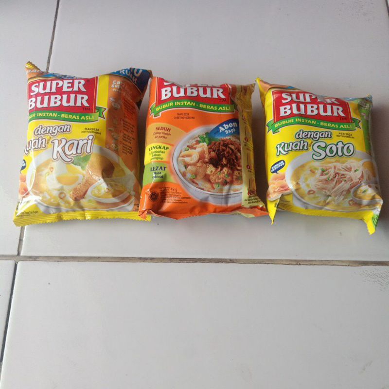 

super bubur instant 3 variant ( 1 pcs)
