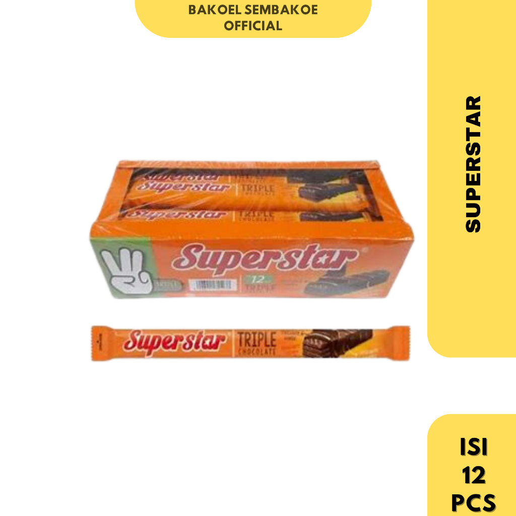 

SUPERSTAR WAFER COKLAT ISI 12PCS