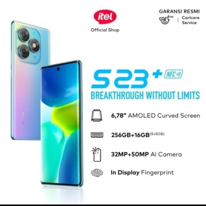 Itel S23 Plus 8/256 GB Garansi resmi
