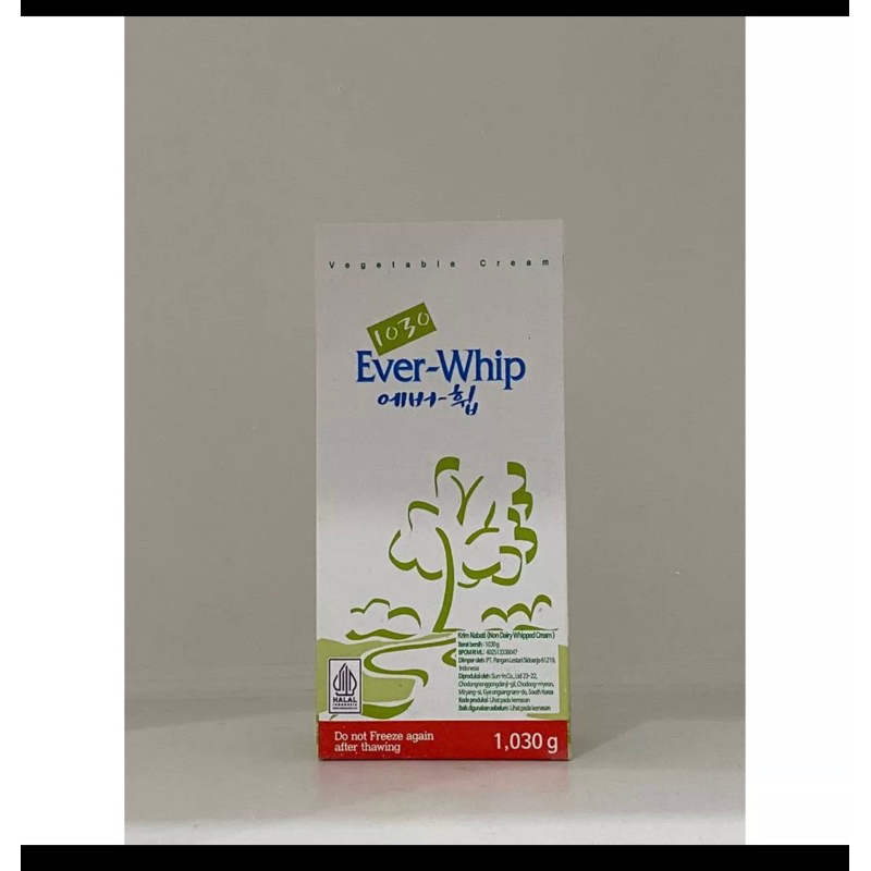 

ever whip whipping cream REPACK 250 gr