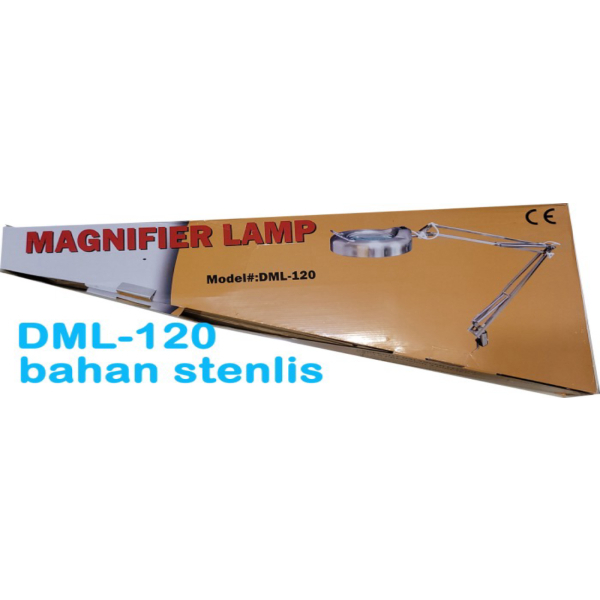 

meiwa 22w DML-120 stenlis magnifier table lamp jepit magnifying neon