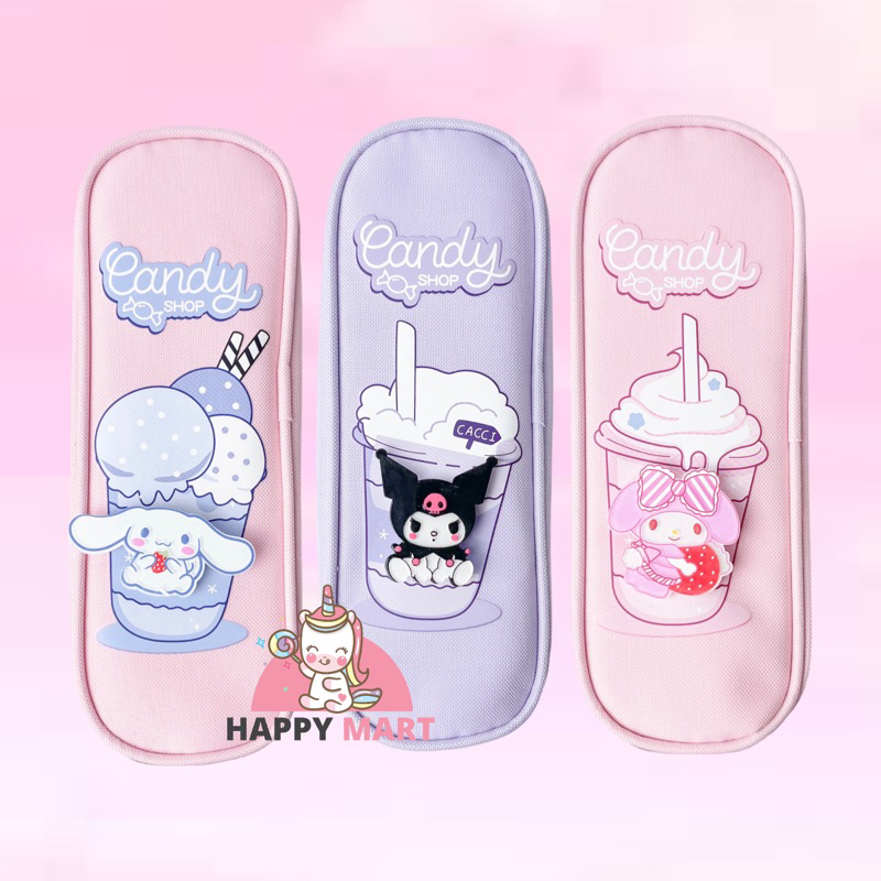 

Kotak Pensil ice motif sanrio kuromi / cinnamoroll