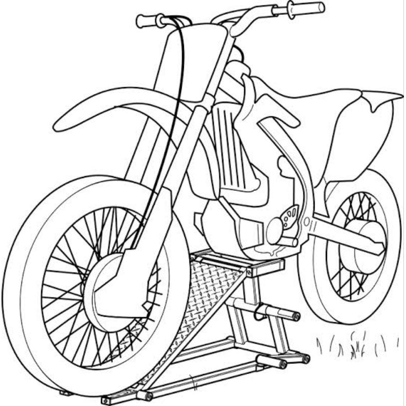

20 Lembar kertas mewarnai motor untuk anak paud TK dan SD