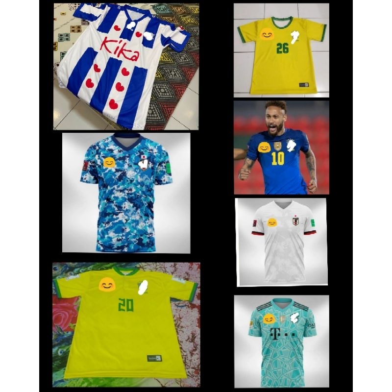 Jersey Jepang 2021 Home Away/Jersey Kiper Bayern Munchen 2022/Jersey Brazil 2020 Home Away/Jersey Br