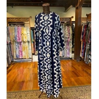 Erika Dress rayon batik cap/Dian pelangi/dress/gamis/tunik/jilbab/hijab/jaketSETELAN RAYON/PREMIUM/A