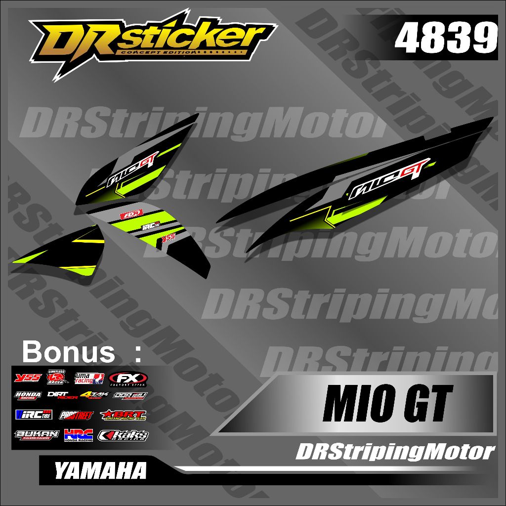[NEW] Sticker Striping Variasi Mio Gt Semi Full - Striping Yamaha Mio Gt