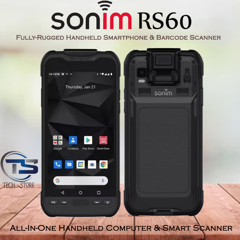 Sonim RS60 Fully-Rugged Smartphone and Barcode Scanner