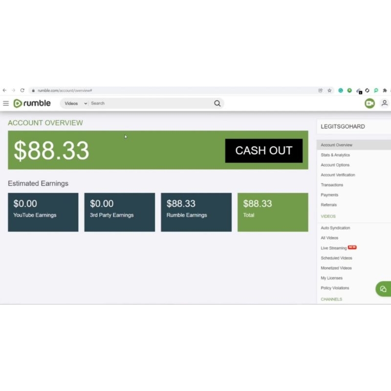 AKUN RUMBLE + BONUS ROBOT DOLAR