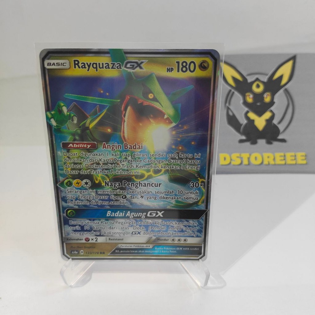 Rayquaza GX RR 133/178 Kartu Pokemon