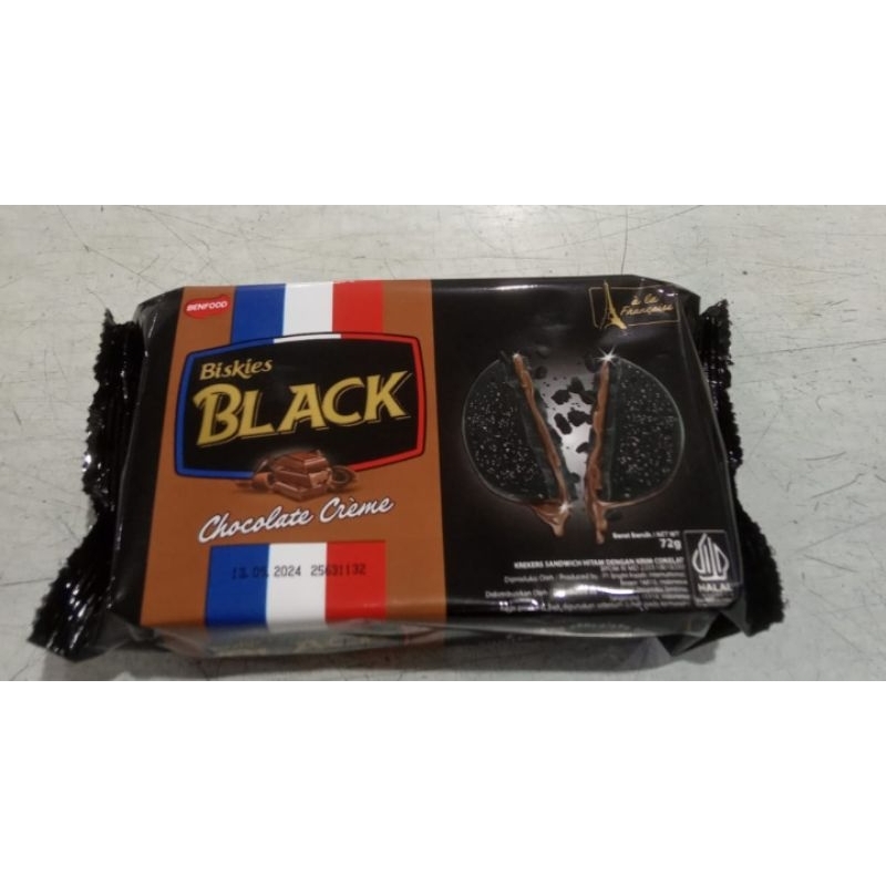 

Biskuit Black Chocolate Creme Biskies 72gram