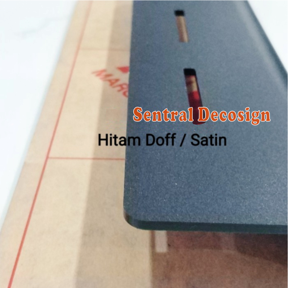 

Acrylic Akrilik lembaran hitam doff / satin 3mm potongan custom