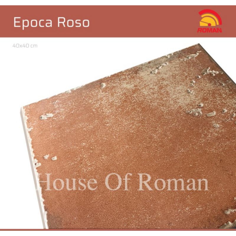 Roman keramik G440847 Epoca Roso 40x40 lantai keramik vintage keramik jadul keramik teracotta