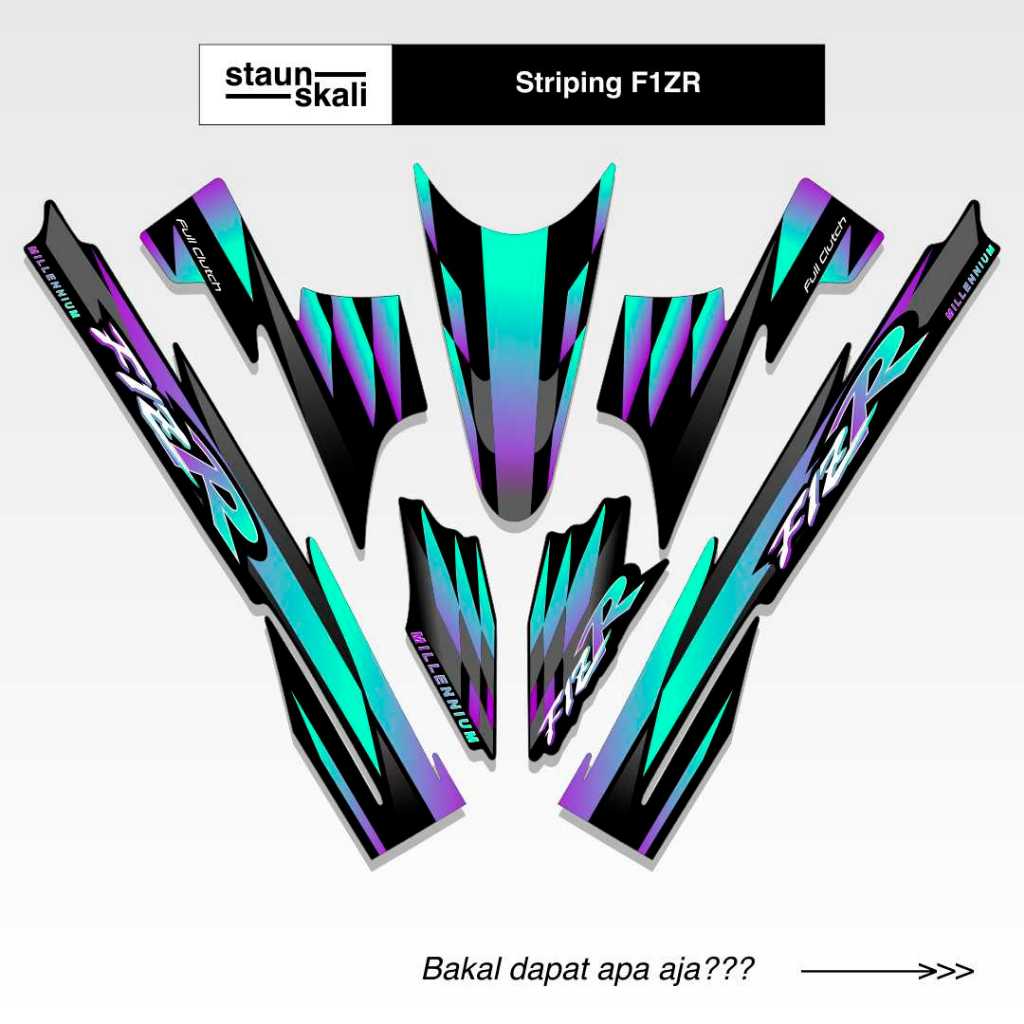 Striping Yamaha F1ZR Variasi (2) Thailand Original Ori Malaysia Vietnam Ardath Albino 1997 1998 1999