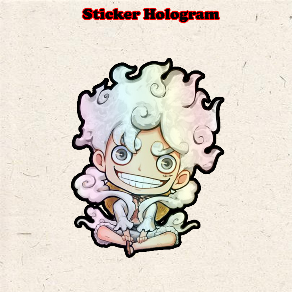 

Stiker Hologram Luffy one piece 1 ukuran 8 cm