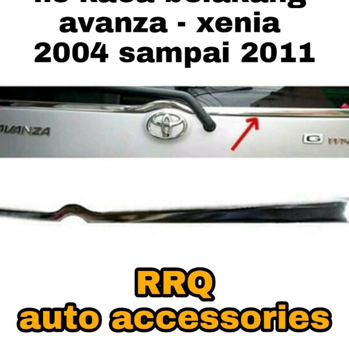 Limited ✅ lis kaca belakang avanza xenia crome tahun avanza xenia  2004 2005 2006 2007 2008 2009 201