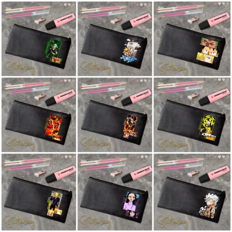 

Tempat pinsil one piece Tepak onepiece luffy gear 5 zoro ace d pirtgas monkey d luffy nico robbin uta sanji tepak kanvas pen case