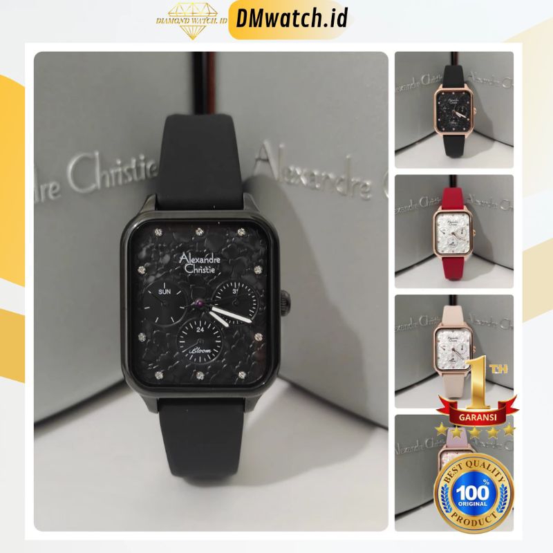 Jam Wanita Alexandre Christie AC2A04 AC 2A04 Original Garansi Resmi Alexander Christie Free baterai 