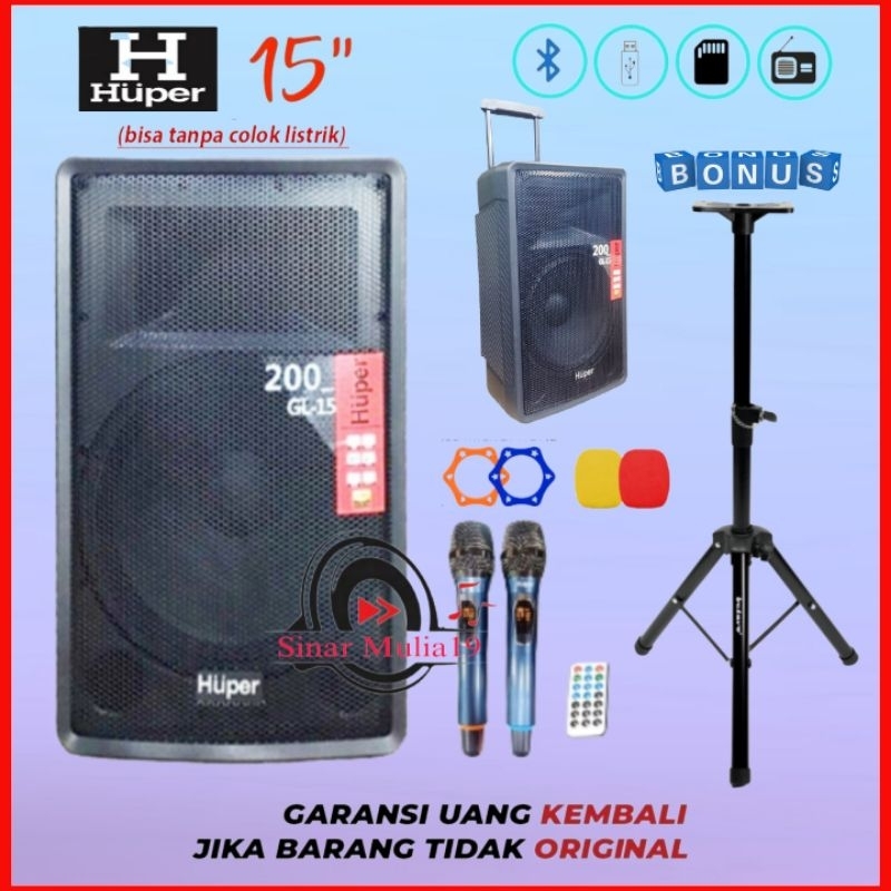 Speaker Portable Huper GL15 Original