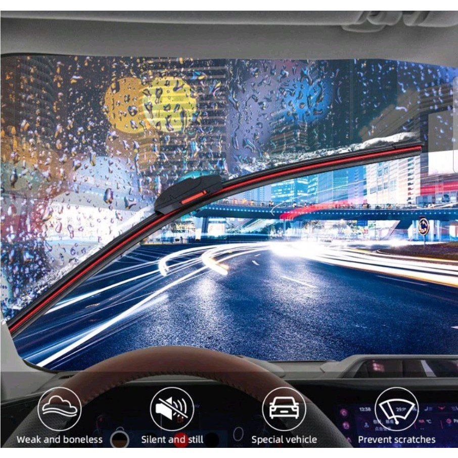 WIPER DUAL KARET / WIPER DOUBLE KARET