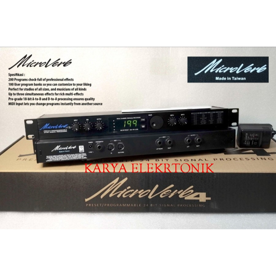 EFFECT VOCAL MICROVERB 4 TAIWAN KUPING BESI MICROVERB4 taiwan