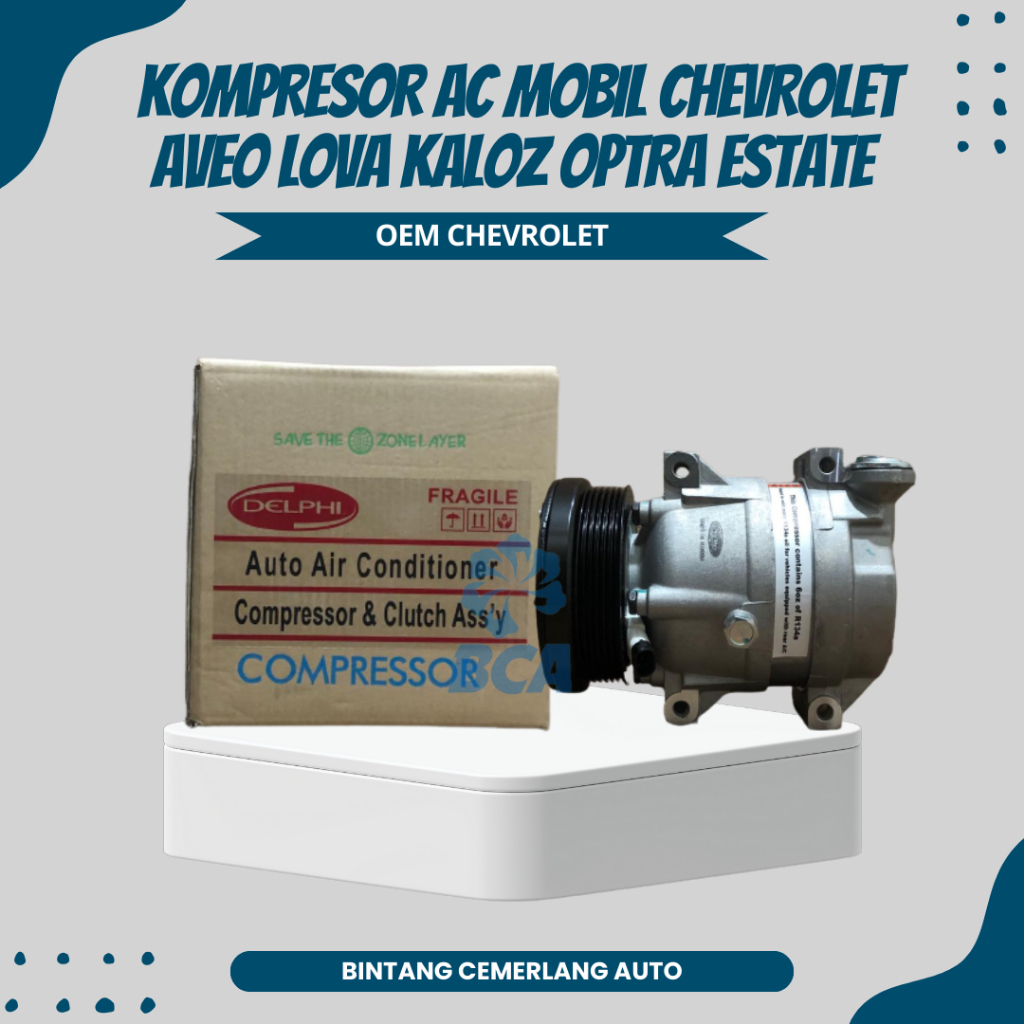 COMPRESSOR KOMPRESOR AC Mobil Chevrolet Aveo Lova Kaloz Optra Estate OEM CHEVROLET