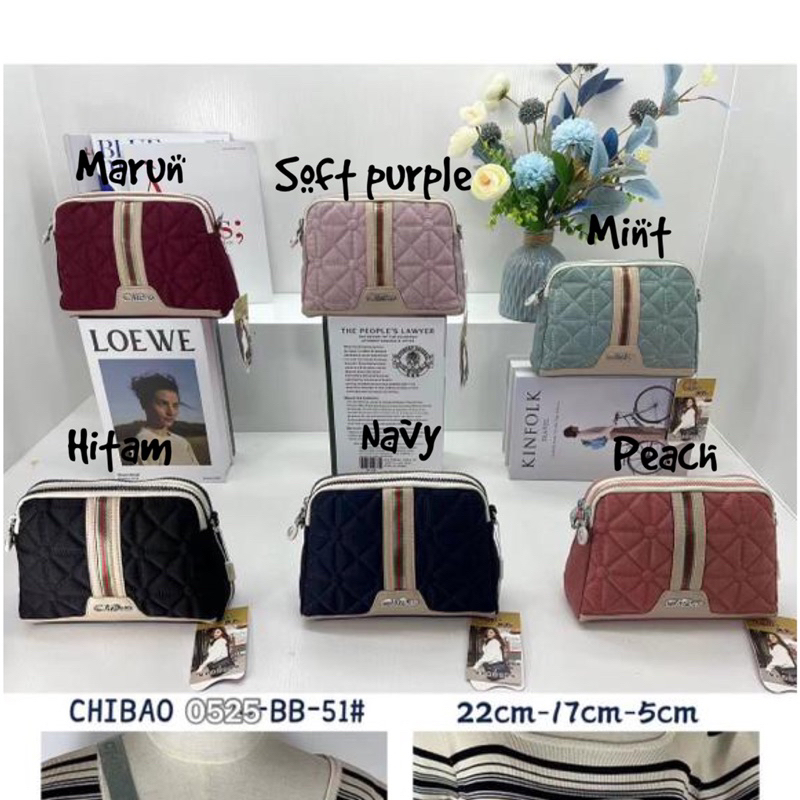 BB0525-51 TAS SELEMPANG WANITA IMPORT CHIBAO