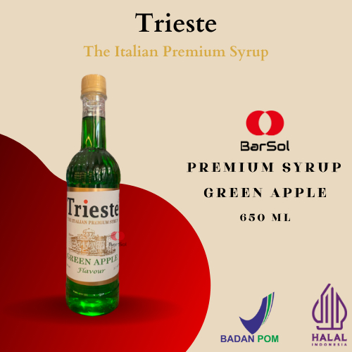 

Trieste Syrup Green Apple 650 Ml - Barsol Indonesia