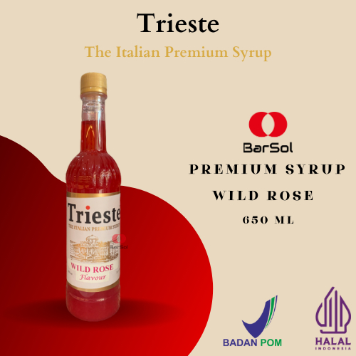 

Trieste Syrup Wild Rose 650 Ml - Barsol Indonesia