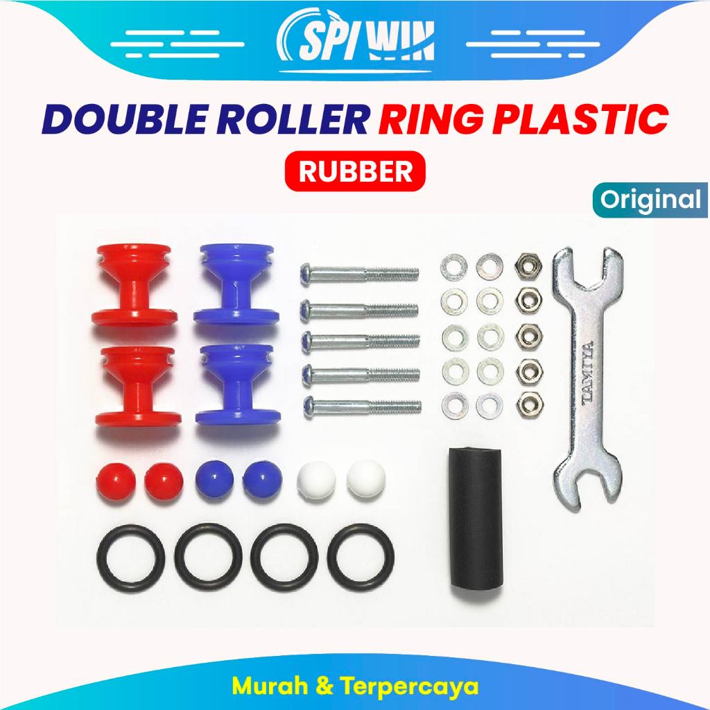 Double Roller Naga Tamiya Rubber Ring Plastik 15525