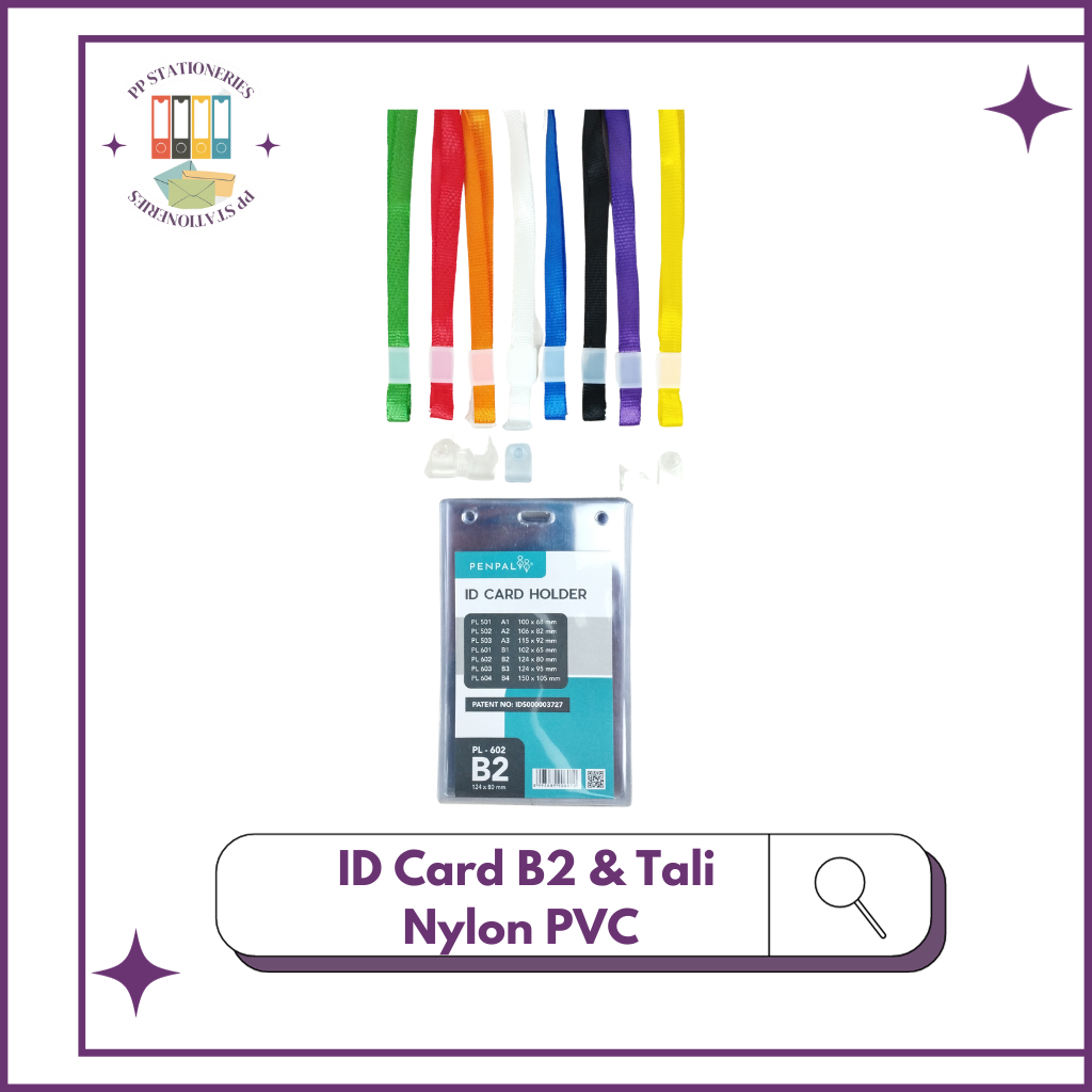 

Penpal Bundling ID Card B2 + Tali ID Nylon Soft PVC PENPAL 40 PCS [NYLKSFP]