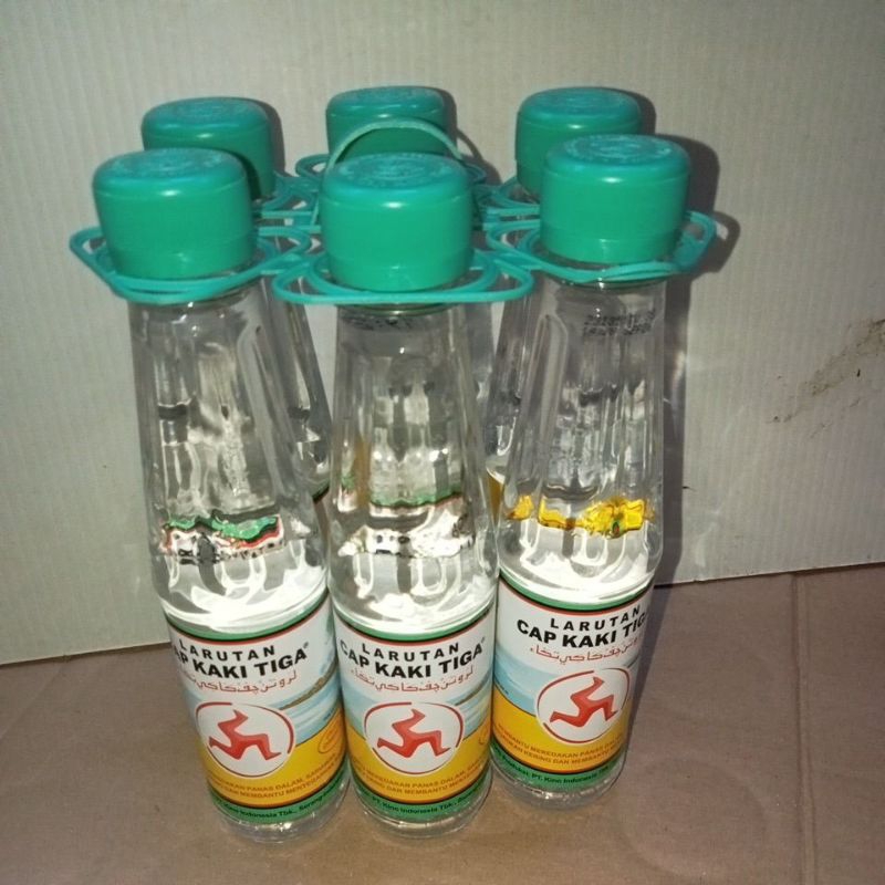 

larutan botol Cap kaki tiga (paket 6 pcs)