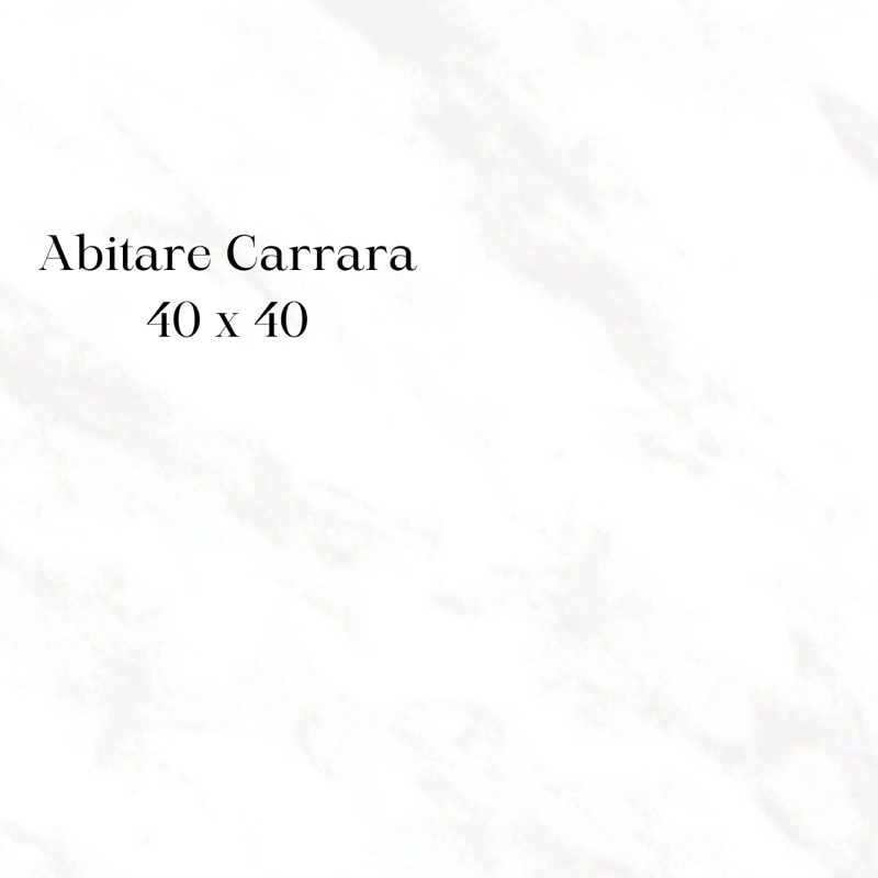 Keramik Roman/ Abitare Carrara 40 x 40/ Keramik Putih Glossy/ Lantai Keramik Putih