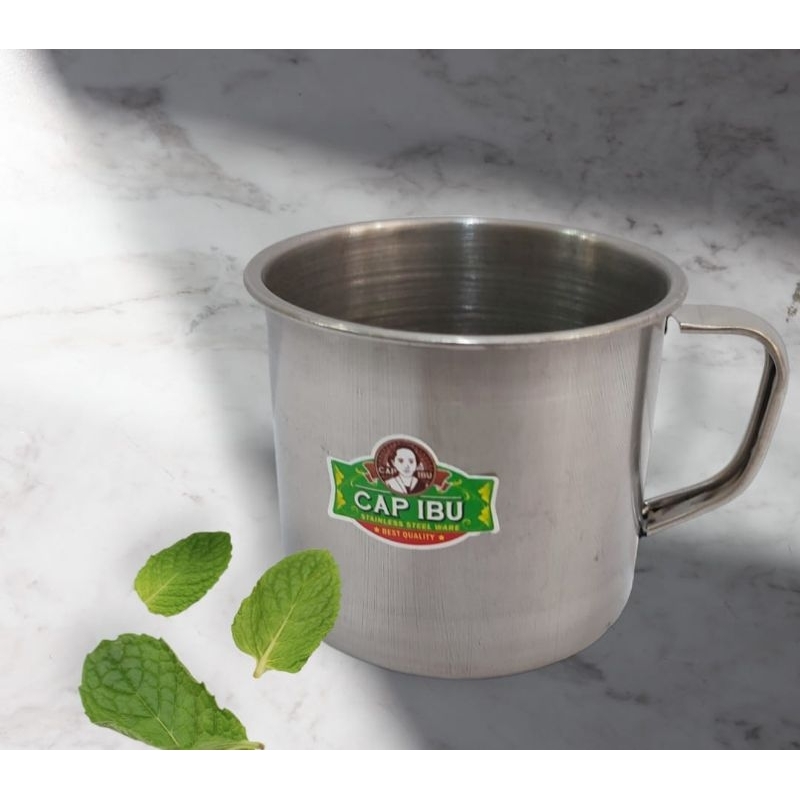 Cangkir 8 cm / Mug / Gelas Teh / Cangkir Kopi / Bandrek Stainless Steel