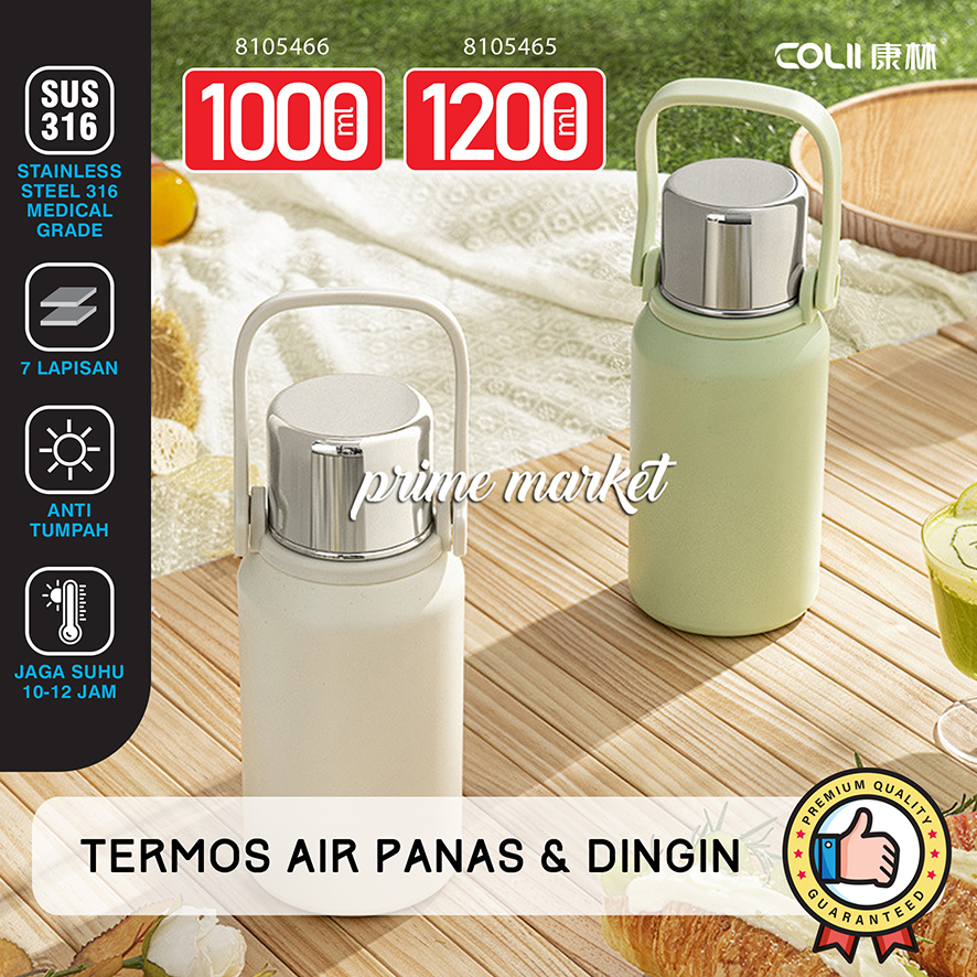 Termos Air Panas 1 Liter Stainless Thermos Air Panas Tremos Air Panas Dingin (8105465 8105466 810556