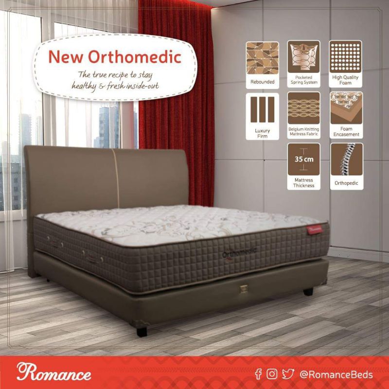 SPRING BED NEW ORTHOMEDIC SPRING BED TERLARIS KASUR ROMANCE TERBARU.SPRING BED ROMANCE KASUR ROMANCE