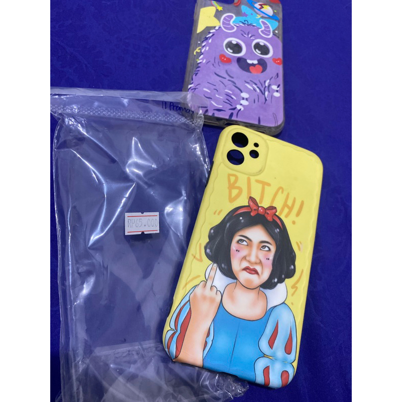 preloved case iphone 11 b*tch kuning