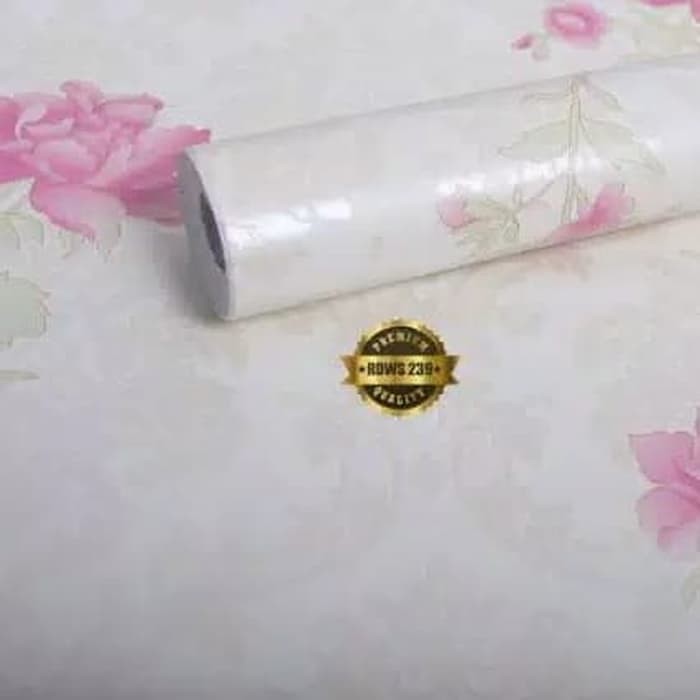 Wallpaper Sticker Dinding Termurah | Bunga Warna Pink